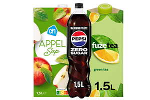 Frisdrank, sappen, water