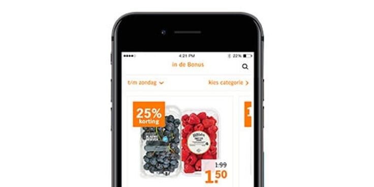 Vind alle Bonus in de Albert Heijn app.