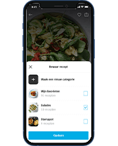 Bewaar je favorieten recepten in de Mijn Albert Heijn App!