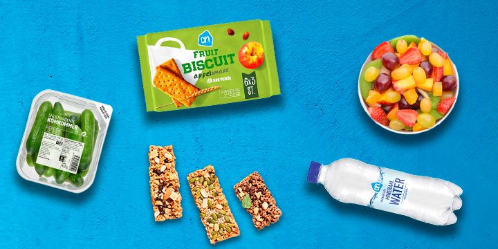 Lekkere tussendoortjes van Albert Heijn voor naar school