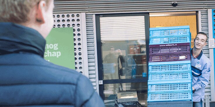 Online boodschappen doen en die ophalen bij een Pick Up Point kan bij Albert Heijn België.