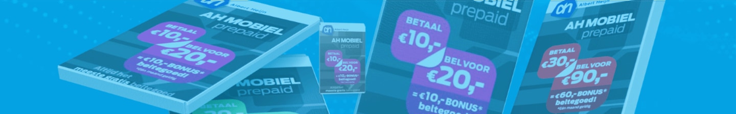 Legende Situatie ketting AH Prepaid bellen en internetten | Albert Heijn