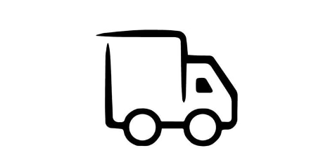 Pictogram van een vrachtwagen.