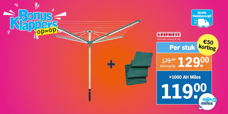 Scoor deze week megascherpe deals met Bonusklappers bij Albert Heijn.