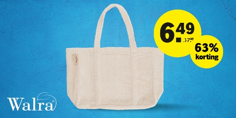 Walra tas met 63% korting voor €6,49