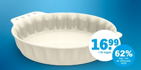 Smeg serveerschaal te koop voor 16,99 euro plus 30 zegels, 62% lager dan de adviesprijs van 44,99 euro.