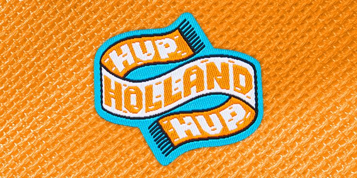 Oranje sjaal patch