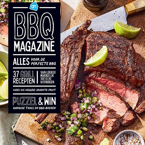 BBQ-magazine van Albert Heijn vol recepten, producten en inspiratie voor de barbecue