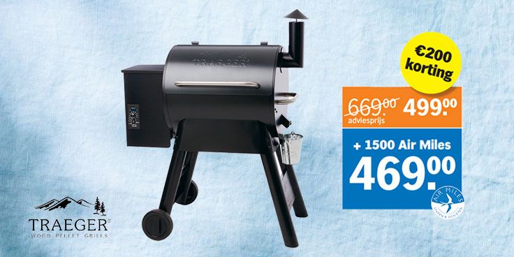Grill Guru Traeger pellet grill bestellen in de BBQ-shop bij Albert Heijn