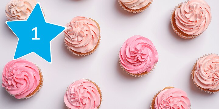 Alles voor het bakken van cupcakes bestel je bij Albert Heijn