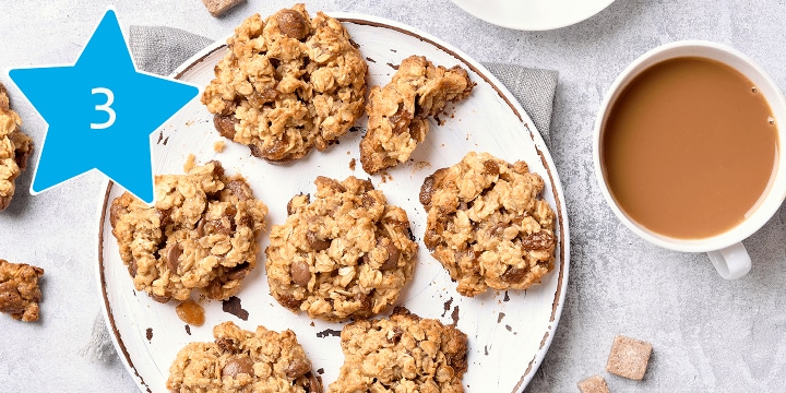 Alles voor het bakken van havermoutkoekjes bestel je bij Albert Heijn