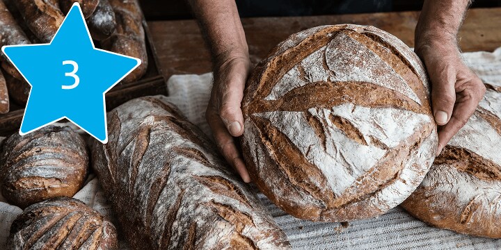 Alles voor het bakken van zuurdesembrood bestel je bij Albert Heijn