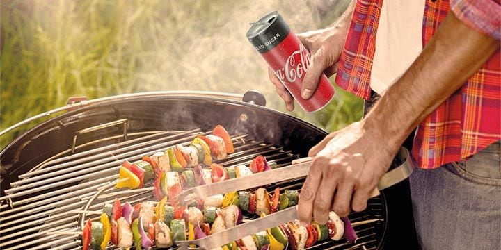 BBQ met Coca-Cola zero sugar bij Albert Heijn