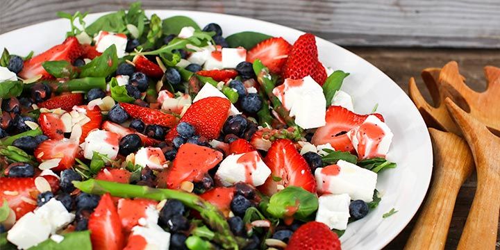 Apetina kaas in een BBQ-salade bij Albert Heijn