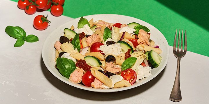 Pastasalade met John West tonijn voor bij de BBQ bij Albert Heijn