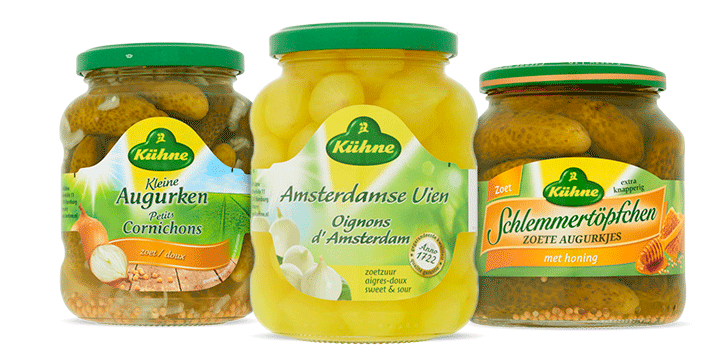 Kühne tafelzuren bestellen bij Albert Heijn voor bij de borrel