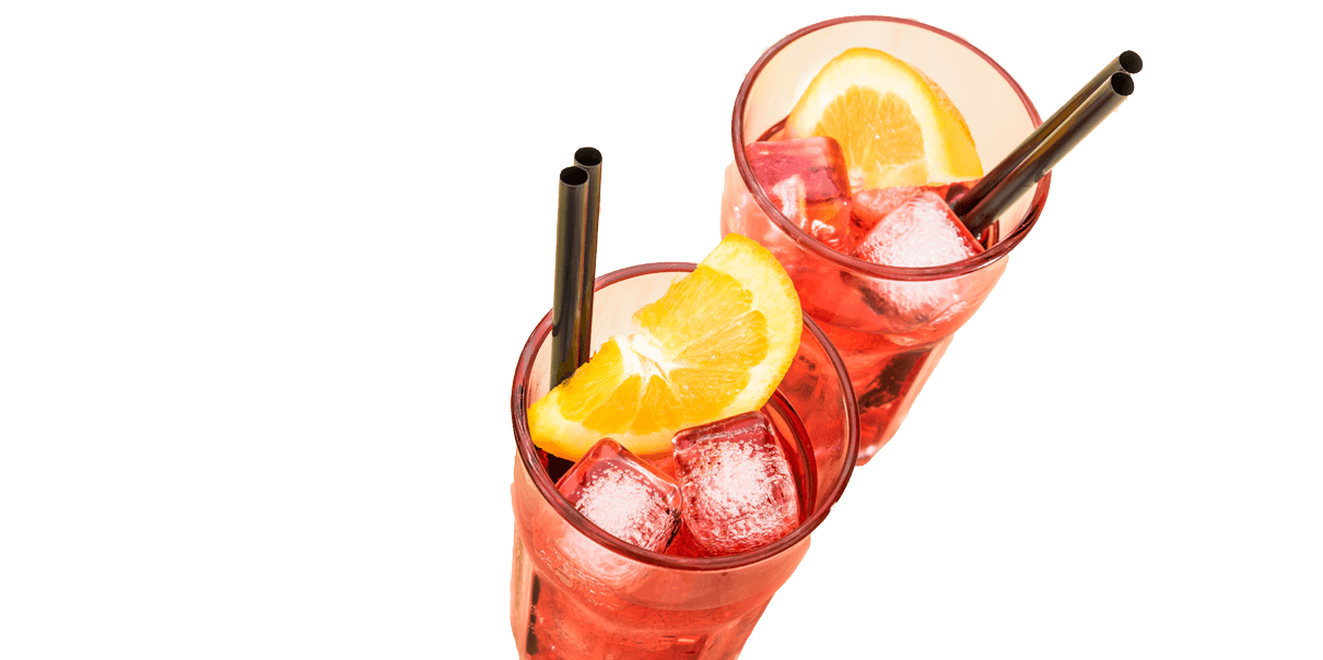 Zelfs je drankje kleurt oranje