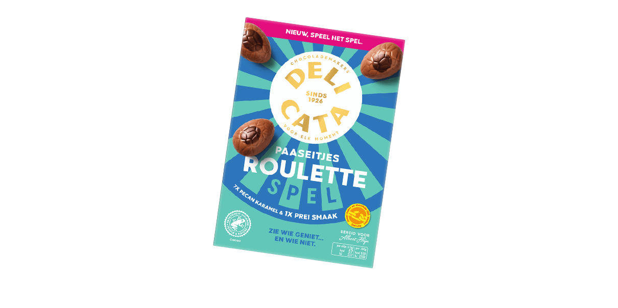 Roulette spel, maar dan met paaseitjes