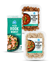 Vleesvervangers voor veganuary bij Albert Heijn