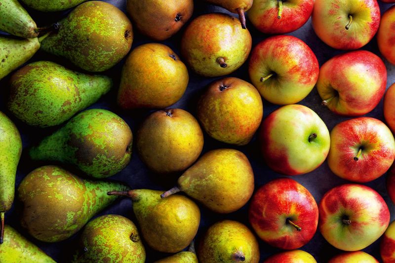 Appels en peren in de herfst