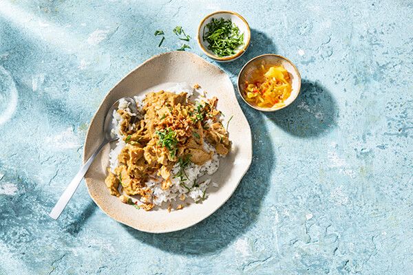 Vegan rendang met jackfruit