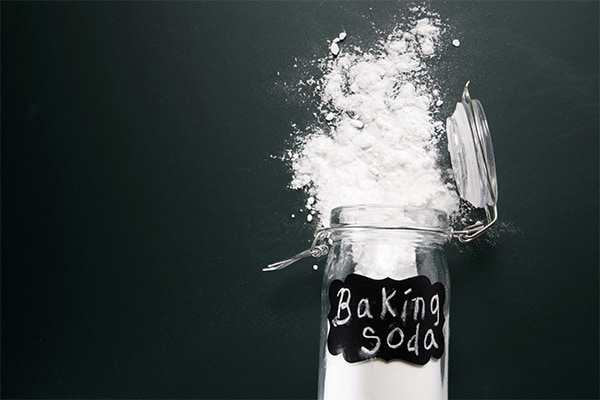 Baking soda bewaren in een potje