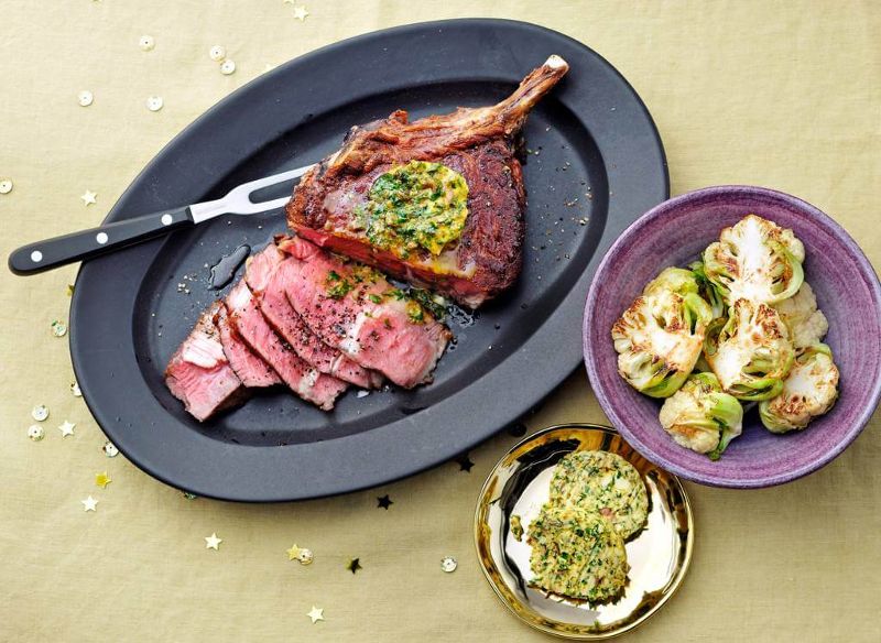 Côte de boeuf met Café de Paris boter