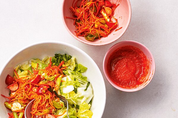 Kimchi met gochujang