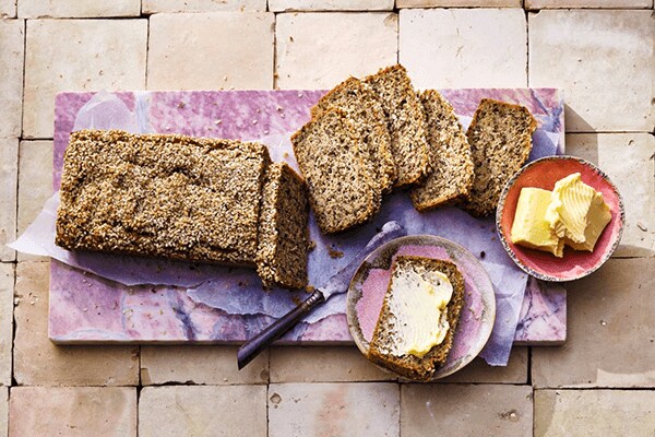 Brood gemaakt van lijnzaad
