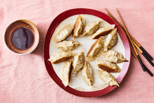 Ponzu met gyoza