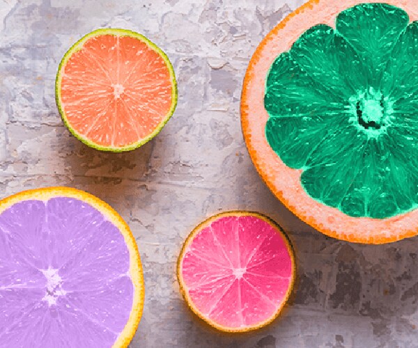 Gekleurde sinaasappels, foodtrends 2021