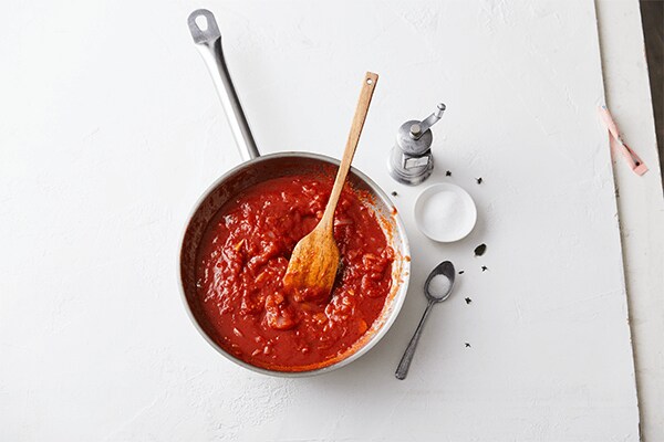 Pizzasaus-maken