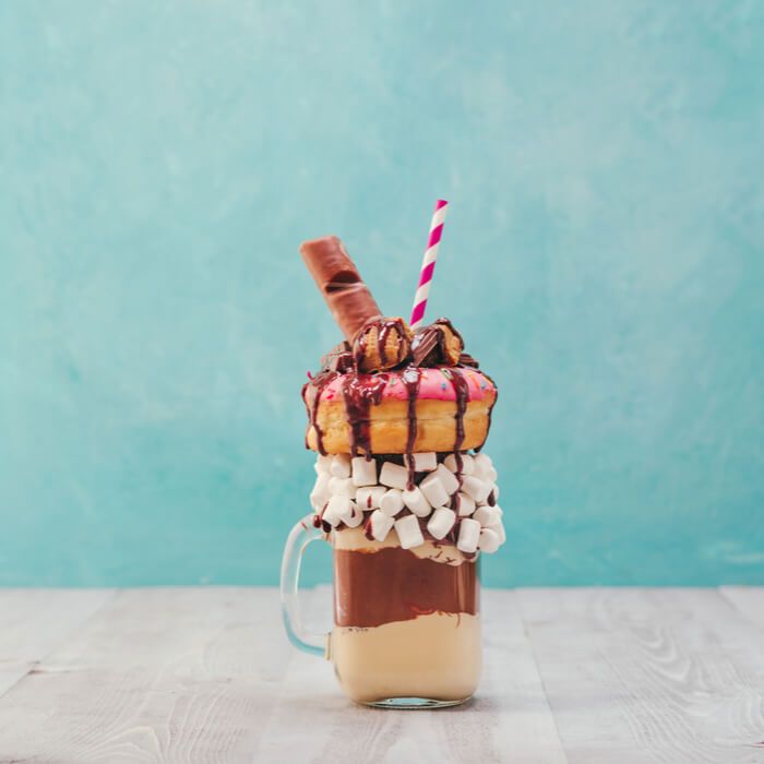 Freakshake met laagjes