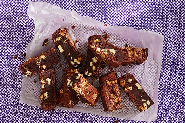 Browniestukken