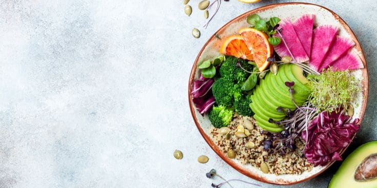 Plantaardge quinoa salade