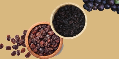 Bak krenten en bak rozijnen