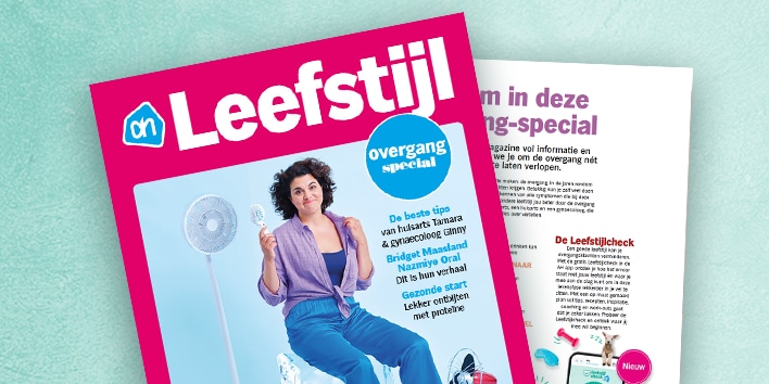 Cover van AH Leefstijl magazine, overgang special.