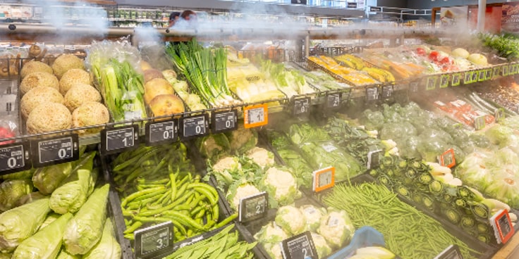 Drymisting in de supermarkt