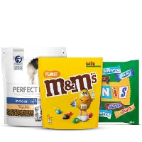 Een afbeelding van bij €10 aan o.a. M&M's producten*