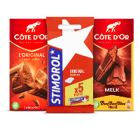 bij €10 aan Côte d'Or en Stimorol producten* Een afbeelding van bij €10 aan Côte d'Or en Stimorol producten*