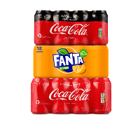 bij 3 Coca-Cola en Fanta producten* Een afbeelding van bij 3 Coca-Cola en Fanta producten*