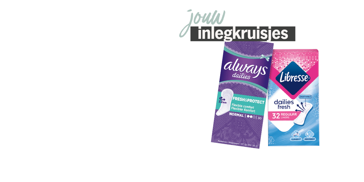 Jouw inlegkruisjes | Voor dagelijks comfort