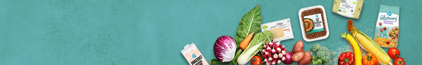 Vegetarisch, vegan, plantaardig, biologisch en glutenvrije producten voor elke dieetwens bestellen bij Albert Heijn