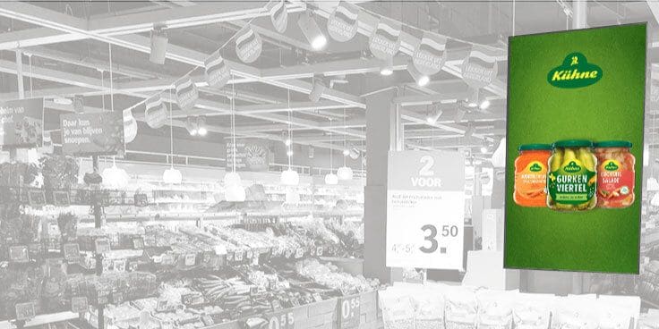 Kühne producten aanbieding in Albert Heijn supermarkt