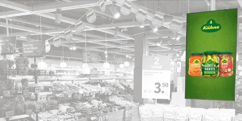 Kühne producten aanbieding in Albert Heijn supermarkt