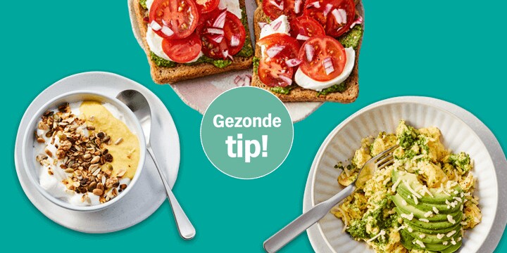 Beter eten menu met gezonde gerechten vol groente en fruit bij Albert Heijn