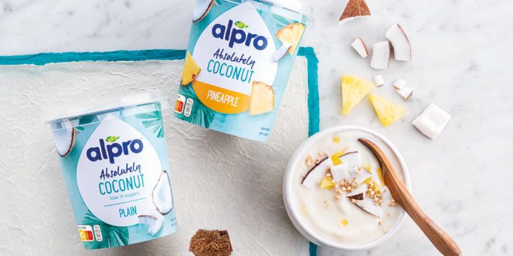 Bestel Alpro absolutely coconut bij Albert Heijn voor je plantaardig ontbijt.