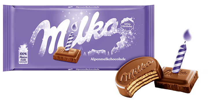 Ontaarden zien zo veel Milka