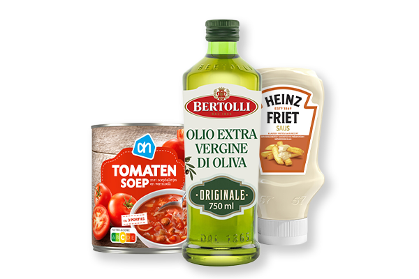 Soepen, sauzen, kruiden, olie