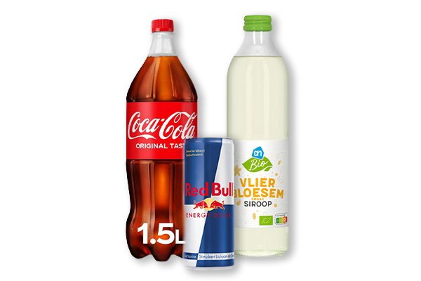 Frisdrank, sappen, water